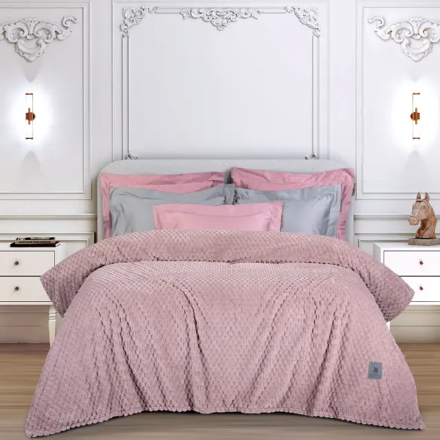 Κουβέρτα 220X240 Υπέρδιπλη 320gsm Essential Greenwich Polo Club 3474 Nude 100% Πολυέστερ