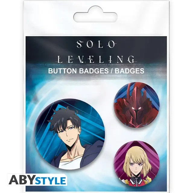 Κονκάρδες SOLO LEVELING - Badge Pack - Igris, Jinwoo + Cha Hae 3τεμ (ABYACC588) 2