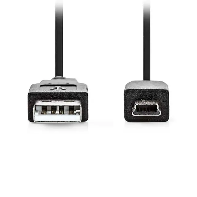 Καλώδιο USB High-Speed A αρσ. - Mini USB 5-pin αρσ., 2.00m σε μαύρο χρώμα.