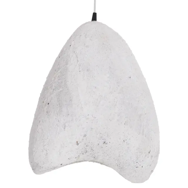 Φωτιστικό οροφής με όψη πέτρας Stoner (S) λευκό 37x30x45 εκ. 3