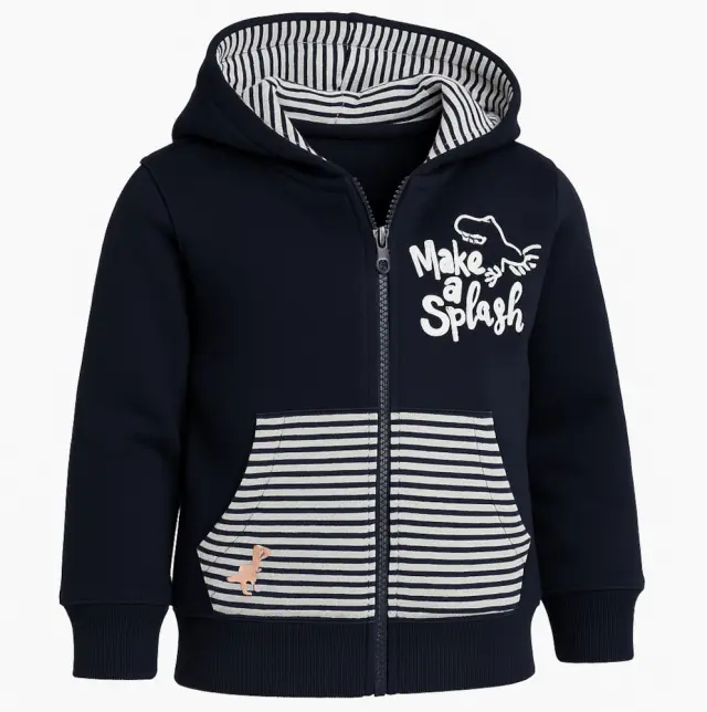 Ζακέτα με Κουκούλα Make a Splash Venere Blue 8020628 - 12 M (80cm)
