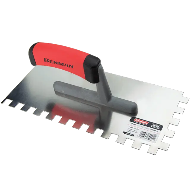 ΜΥΣΤΡΙ ΠΛΑΚΑΤΖΙΔΩΝ INOX 130x280mm ΜΕ ΔΟΝΤΙ 10x10mm BENMAN 70990