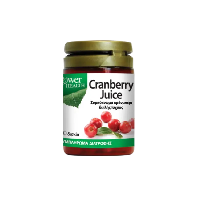 Power Health Cranberry Juice Συμπλήρωμα Διατροφής, 30Ταμπλέτες