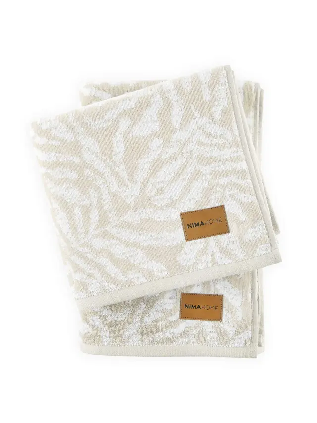 Πετσέτα Λουτρού 70x140 480gsm Nima Exotica Beige-White 100% βαμβακερό 2