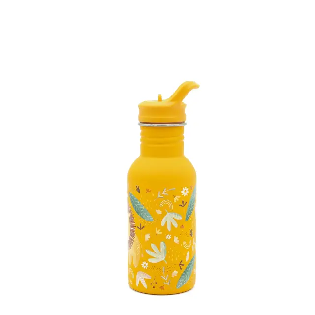 Sassi Ανοξείδωτο Παγούρι με Καλαμάκι 500ml Chompy The Lion 3