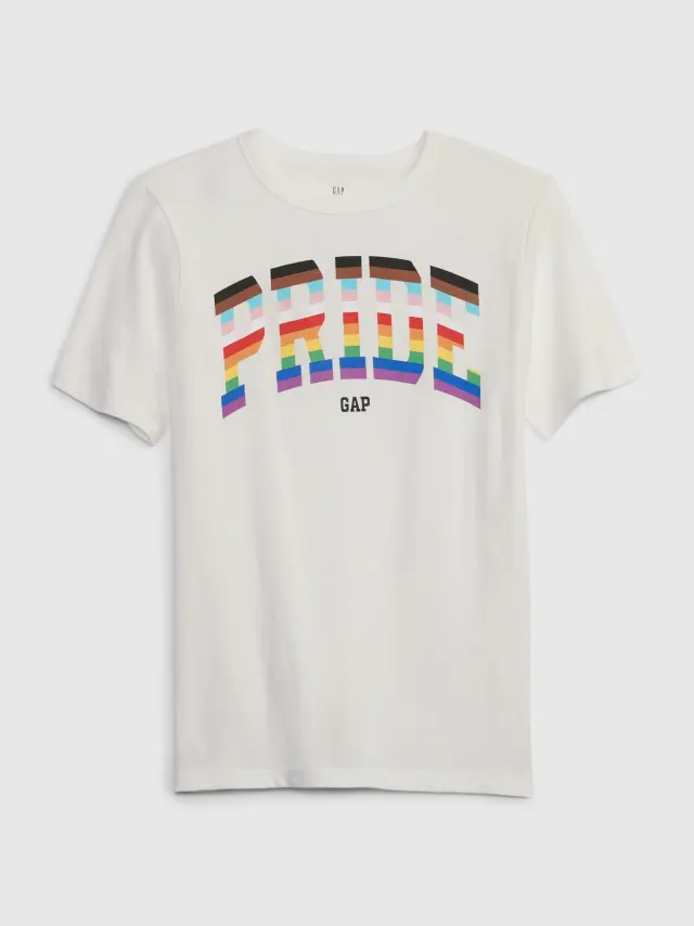 Άσπρη Παιδική Graphic Μπλούζα pride logo