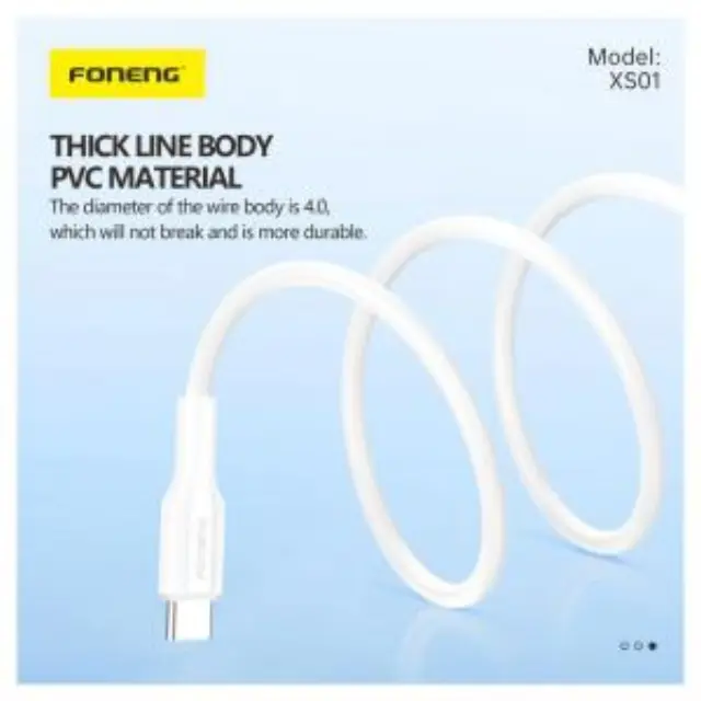 Καλώδιο Σύνδεσης USB 2.0 Foneng XS01 3 σε 1 USB A σε Micro USB & USB C & Lightning 3A 15W 1.2m Λευκό N68699 3