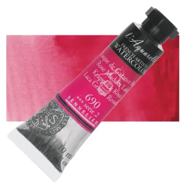 Χρώμα Ακουαρέλας Sennelier l Aquarelle Σωληνάριο 10ml - 690 Rose Madder Lake