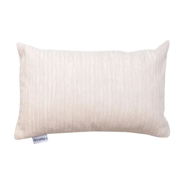 Διακοσμητικό Μαξιλάρι 32x52 Με Γέμιση Anna Riska 1453 Ivory 100% Chenille