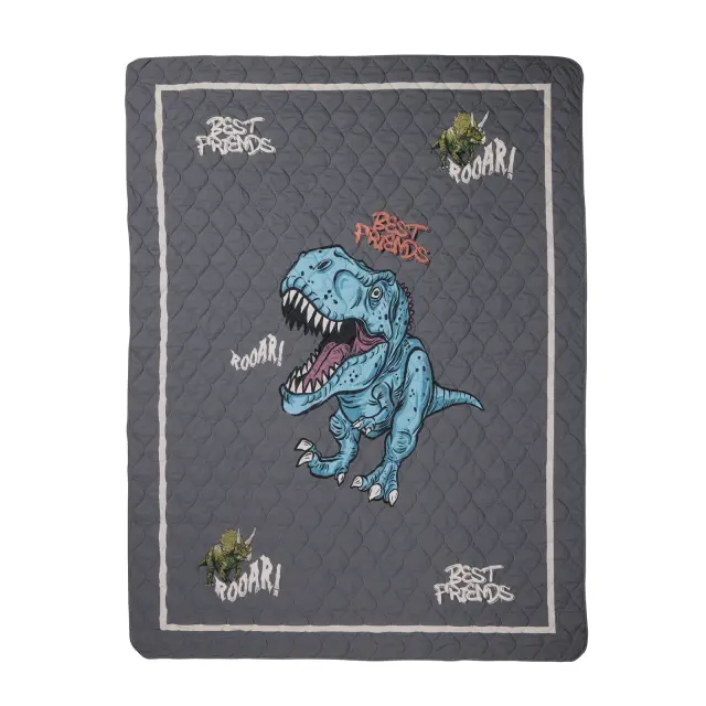 Κουβερλί 160x220 Μονό Das Home 4931 Grey-Cream 100% Microfiber 2