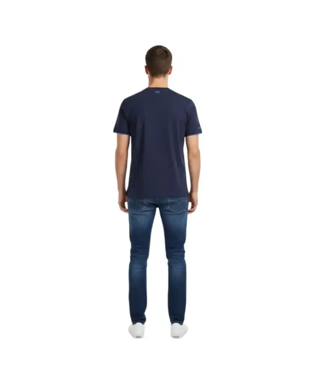 La Martina - Ανδρικό T-Shirt Heritage Regular Fit XMR010-JS206-07017 Μπλε Σκούρο 2