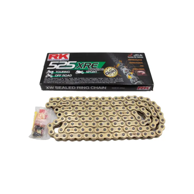 Αλυσίδα 525XRE 124L XW Ring GB Χρυσή RK