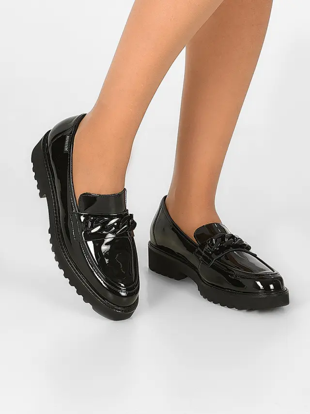 Mephisto Μοκασίνια-Loafers Γυναικείο δέρμα λουστρίνι Μαύρο MEP/SALKA L/BLACK 2