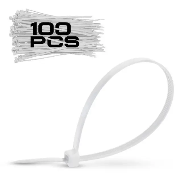 Bormann Pro BCR5010- Δεματικά καλωδίων 3.6*200mm λευκά 100τεμ. (050360)