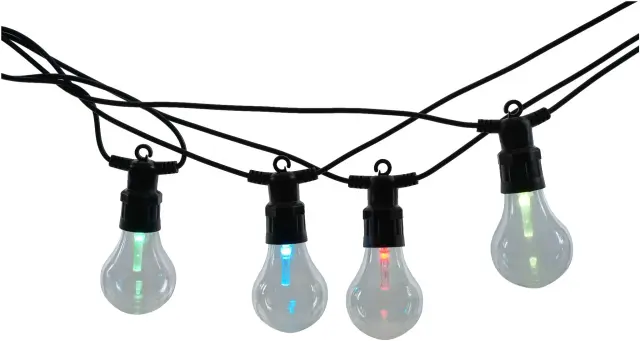 Avide Εξωτερική Γιρλάντα 5m Papaya RGB Με Δυνατότητα Επέκτασης- Με Τηλ/στήριο 15.001.1634 2