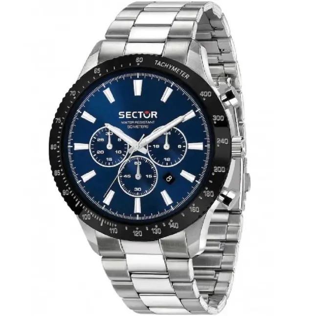 Sector 270 Chronograph Men's Watch Silver Stainless Steel R3273778008
