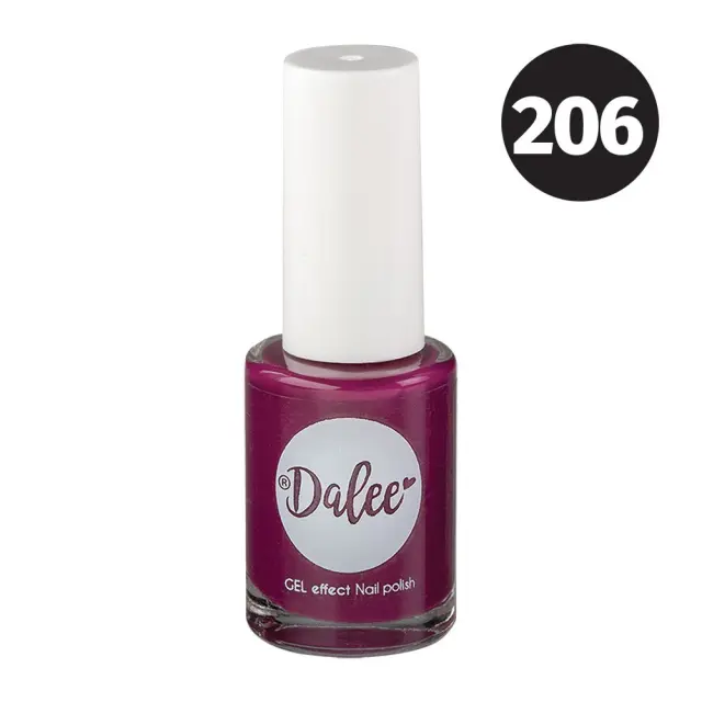 Medisei – Dalee Gel Effect Nail Polish Wine Purple No.206 Βερνίκι Νυχιών 12ml