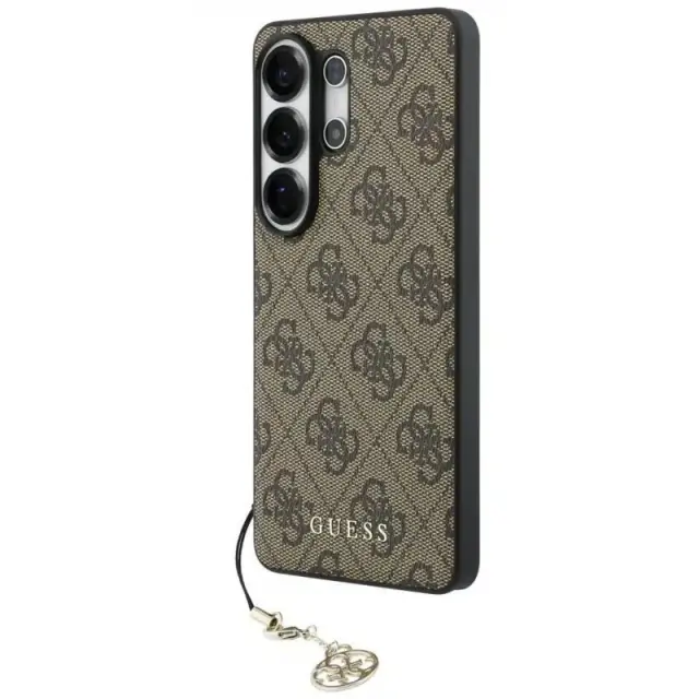 Θήκη PU Guess Samsung Galaxy S26 Ultra Hardcase Classic Logo Charm 4G Καφέ N70623
