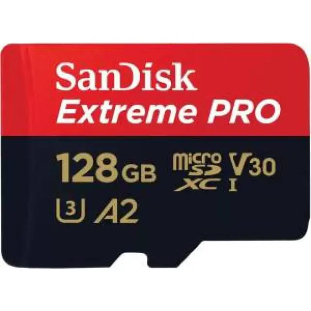 SanDisk Extreme PRO microSDXC 128GB SD Adapter (SDSQXCD-128G-GN6MA) (SANSDSQXCD-128G-GN6MA)