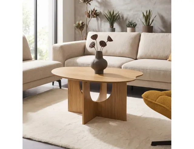 Τραπεζάκι Σαλονιού Calypso Home Deco Factory με διαστάσεις 80x60x42cm HD7388