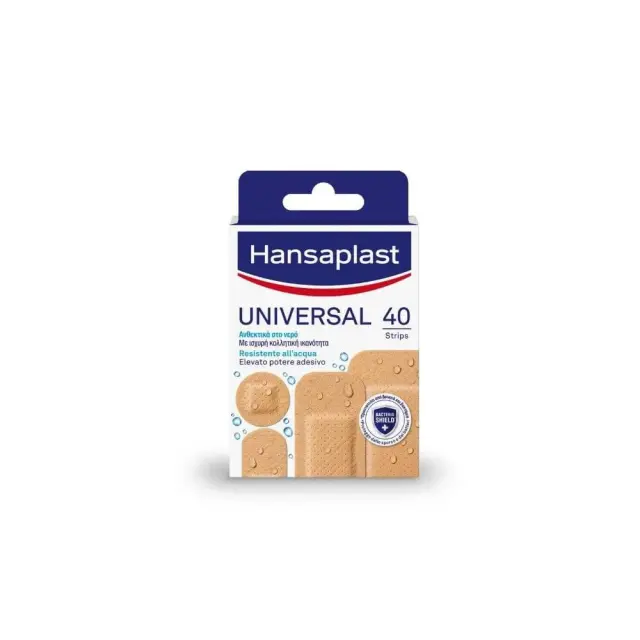 Hansaplast Universal Different Shapes Αδιάβροχα Αυτοκόλλητα Επιθέματα 40τμχ