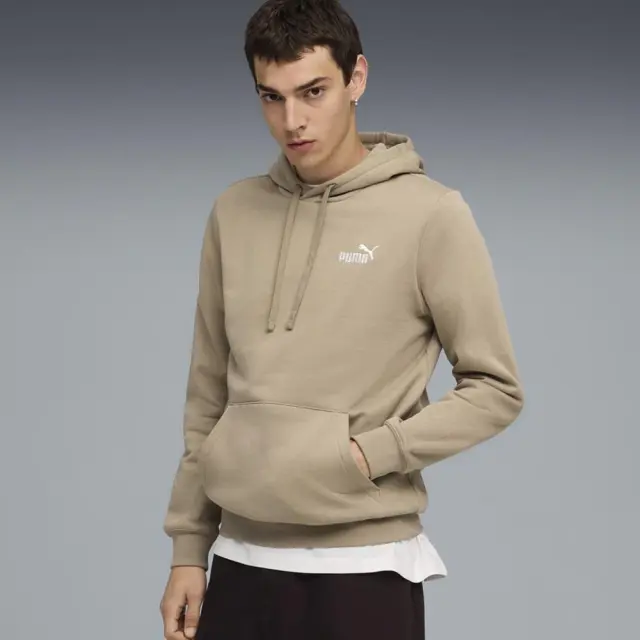 Puma Essentials Fleece Logo Hoodie (682575-55) - Μπέζ