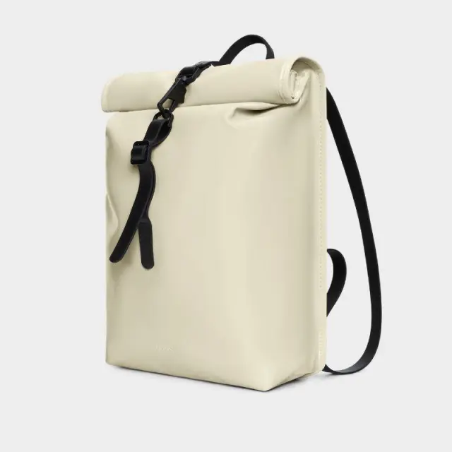Σακίδιο Rains Rolltop Rucksack Mini 13330-Shore Εκρού - ONESIZE 2