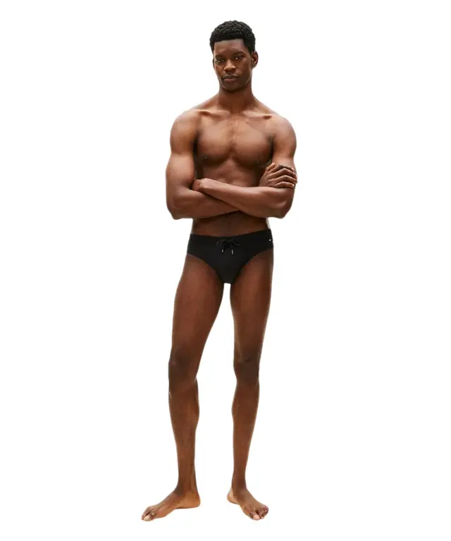 Tommy Hilfiger - Ανδρικό Μαγιό Σλιπ Essential Drawstring Brief UM0UM03726-BDS Μαύρο 3