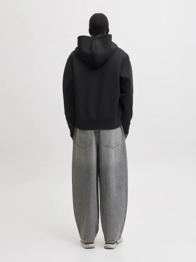 JCOLEGACY SWEAT SCUBA ZIP HOOD NOOS - Black 2