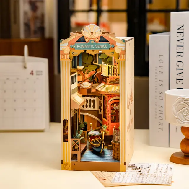 Robotime DIY Κατασκευή Romantic Venice Book Nook TGB08 2