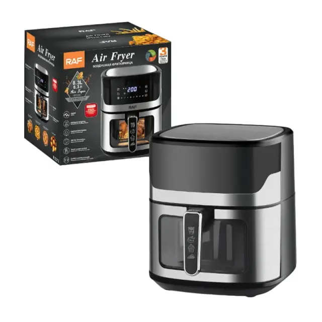 RAF Φριτέζα Αέρος με Αποσπώμενο Κάδο 8.3lt 1600W R.5373 - Air Fryer 890019