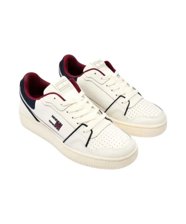 Tommy Hilfiger - Ανδρικά Sneakers Th Retro Basket EM0EM01612-0GZ Εκρού 3