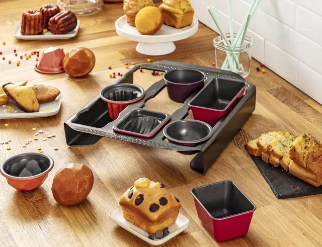 Bάση με Φόρμες για κέικ Tefal Creabake Starter J304SS04 - 13 τεμάχια J304SS 2