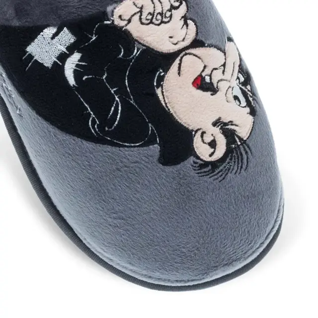 Parex Ανδρικές Παντόφλες Σπιτιού Gargamel, Χρώμα Γκρι 2