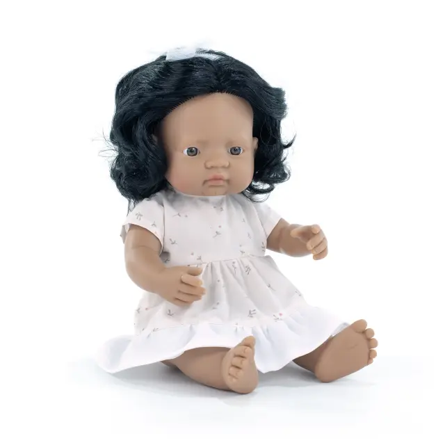 MINILAND DOLLS MINILAND ΚΟΥΚΛΑ ΛΑΤΙΝΑ 38 CM ΜΕ ΡΟΥΧΑΛΑΚΙΑ