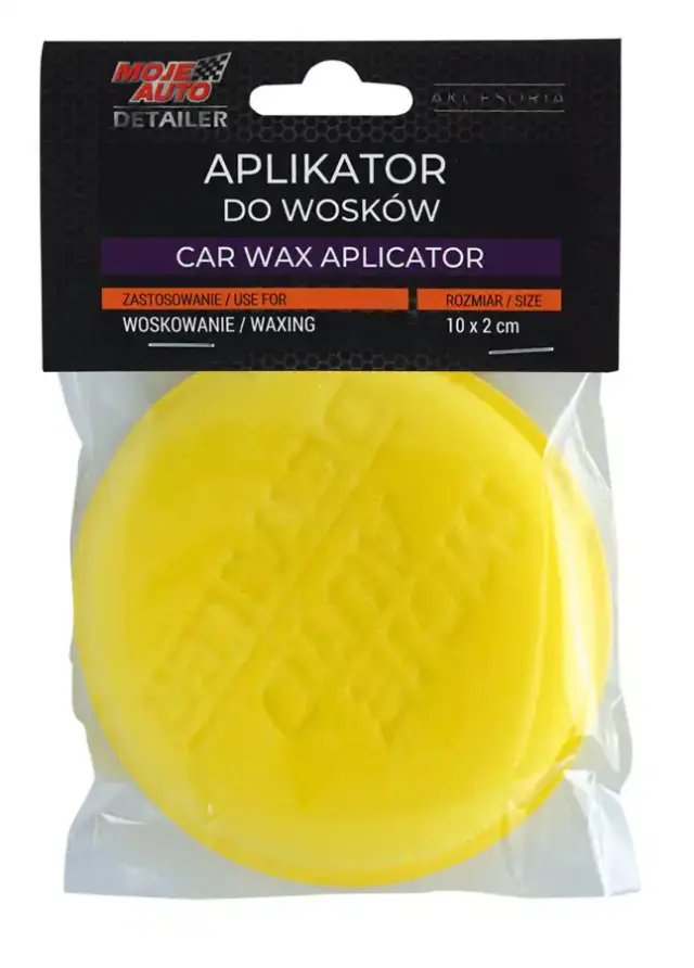 MOJE AUTO σφουγγάρι καθαρισμού αυτοκινήτου 19-630, 2x10cm, κίτρινο 2