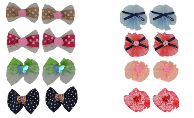 Woofmoda Φιογκάκια με Λαστιχάκι σε Διάφορα Χρώματα