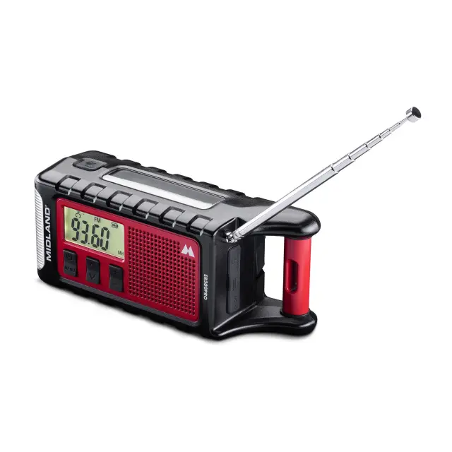 Midland - Emergency Radio - ER300 Pro - Red Black - Sport and Outdoor