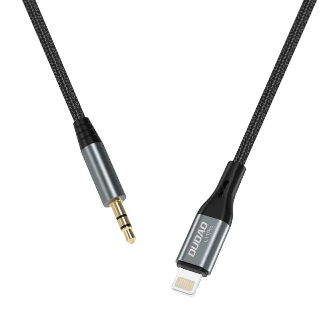 Καλώδιο ήχου Dudao Lightning - mini jack 3.5mm 1m γκρι (L11PRO) 2