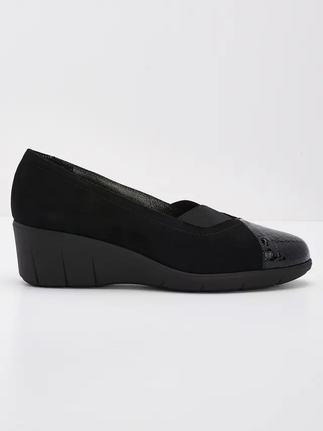Soffice Sogno Μπαλαρίνες Γυναικείο δέρμα Nubuck/δέρμα λουστρίνι Μαύρο ASS/20534 NERO 3