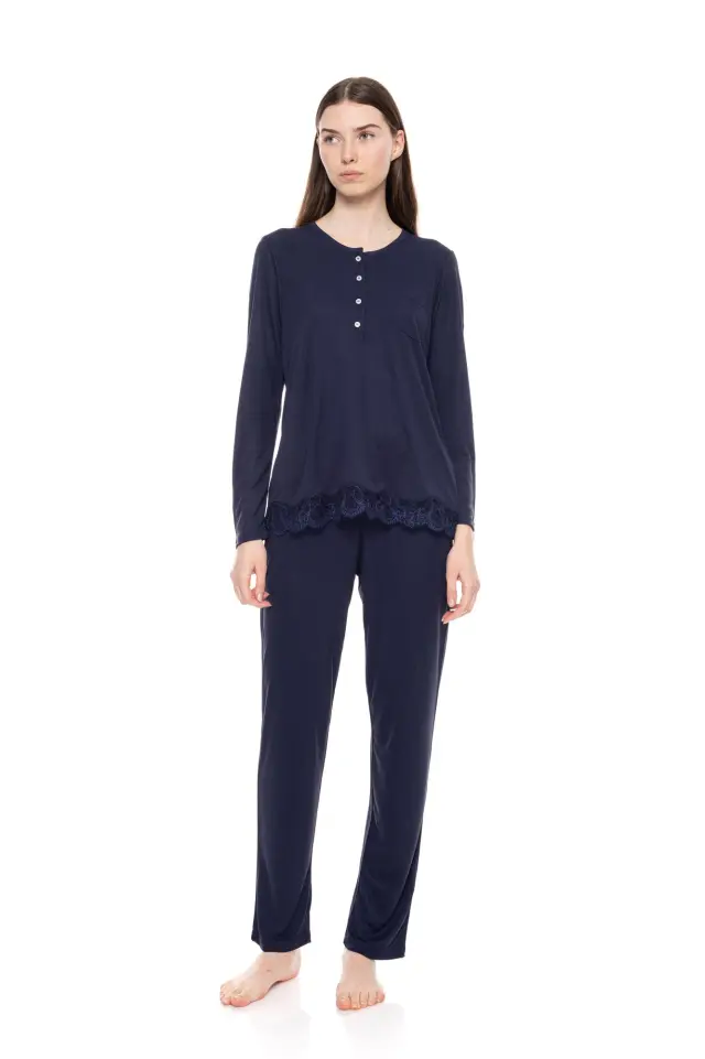 WN-1504 - Yacht Blue - PYJAMA BAMBOO SOLID