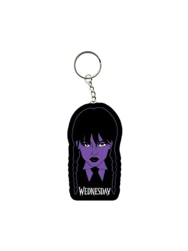 WEDNESDAY Μπρελόκ - Wednesday Braid - Rubber Keychain