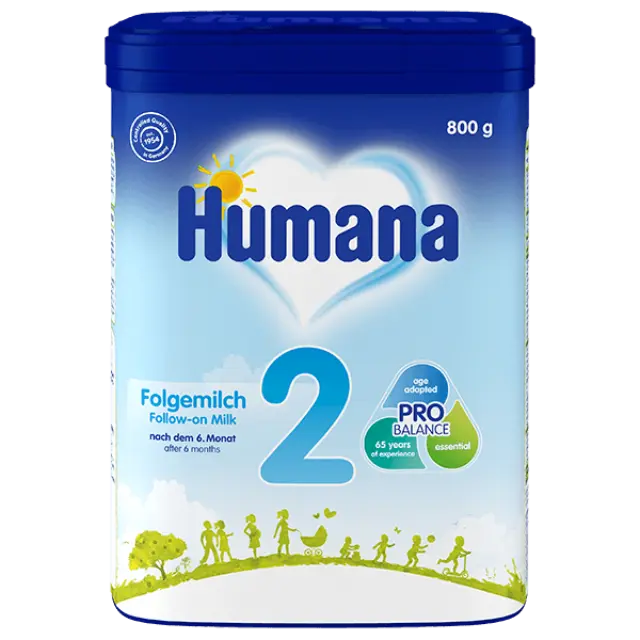 Humana 2 γάλα 2ης βρεφικής ηλικίας, μετά τον 6ο μήνα, 800gr ( NEO - MY PACK)