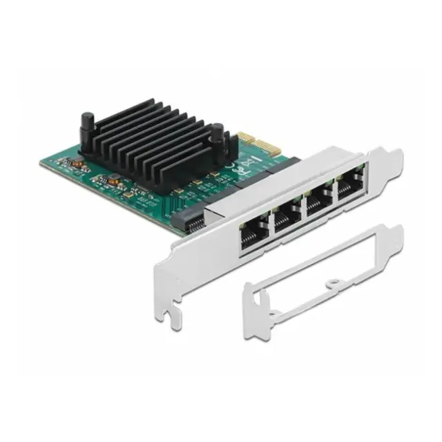 Delock PCIe Card Gigabit LAN 4x RJ45 RTL8111 (89025)