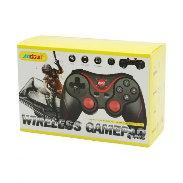 Andowl Q-PA3 Ασύρματο Gamepad για PC Μαύρο