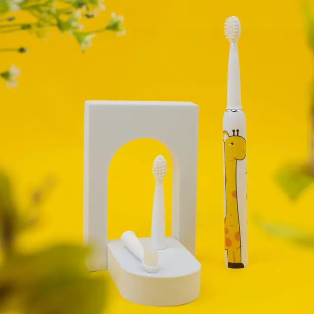 InnoGio Ηλεκτρική Οδοντόβουρτσα GIOsonic Giraffe 3+ Yellow 2