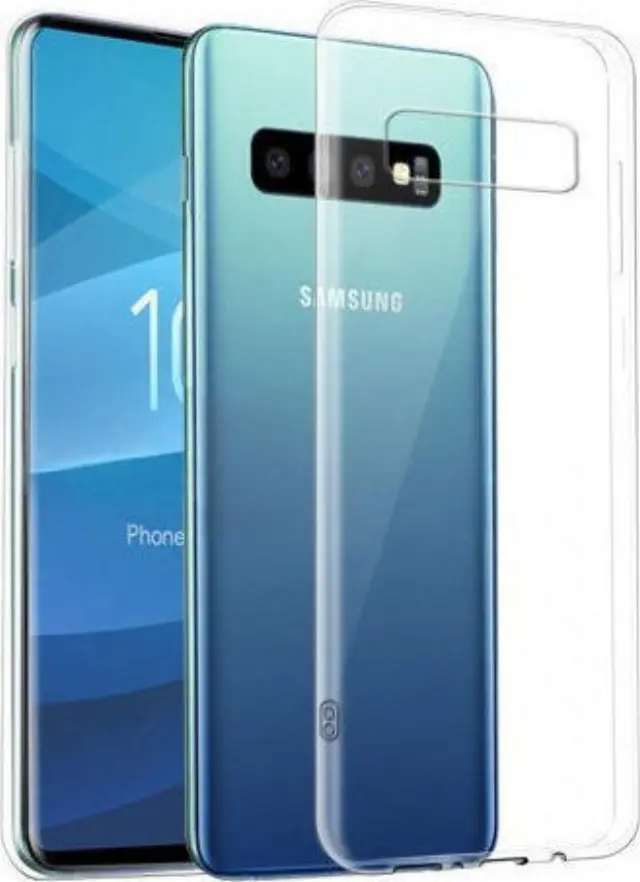 Θήκη Back Cover Σιλικόνης 0.5mm Διάφανο (Galaxy S10 PLUS) 2
