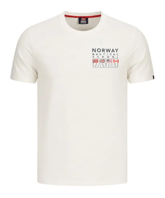 Norway Nautical School - Ανδρικό T-shirt Κοντομάνικο 866025-WHITE Λευκό