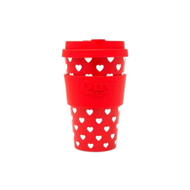 Quy Cup Επαναχρησιμοποιούμενο Ποτήρι (R-Pet) 400ml: Hearts