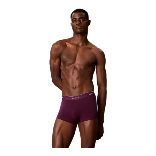 Calvin Klein Ανδρικό Boxer Low Rise Trunk - Πεντάδα, Χρώμα Black-Harbor Mist-Dark Purple-Dark 2